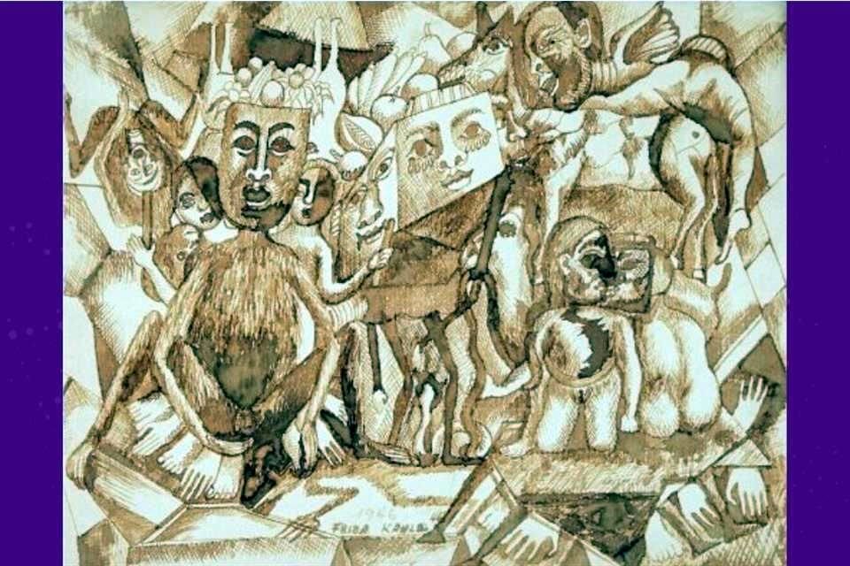 'Máscaras (1946)', obra de Frida Kahlo, cuya producción no tiene autorización para salir del País, tiene un precio  estimado de 200 mil a 300 mil dólares según el catálogo de Sotheby's.