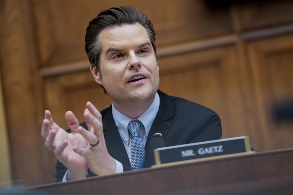 El representante Matt Gaetz, habla en el Capitolio en Washington, el 12 de marzo de 2024.