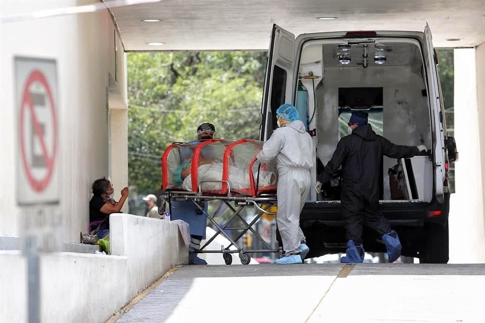 Acceso a la zona COVID en el Hospital de los Venados de la Ciudad de México, hace unos días.