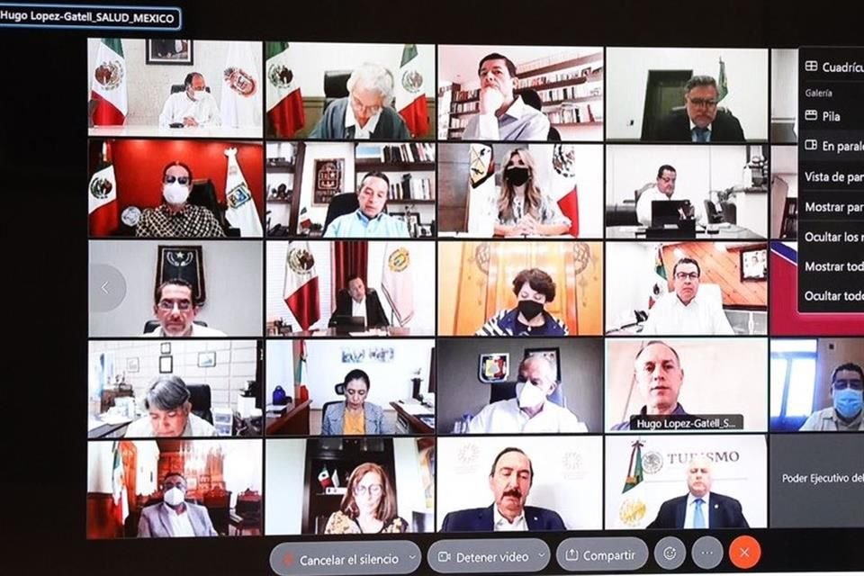 En una videoreunión privada con miembros de la Conago, López-Gatell explicó que hay un 49 por ciento de ocupación nacional de camas generales.