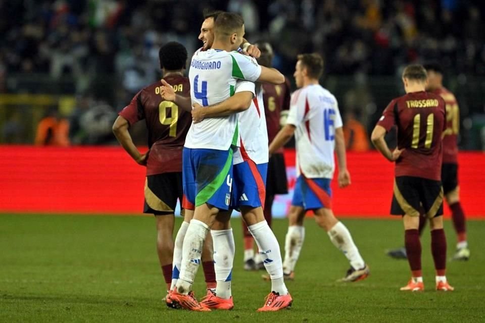 Los italianos sumaron los tres puntos en Bruselas, por lo que amarraron su pase a los Cuartos de Final.