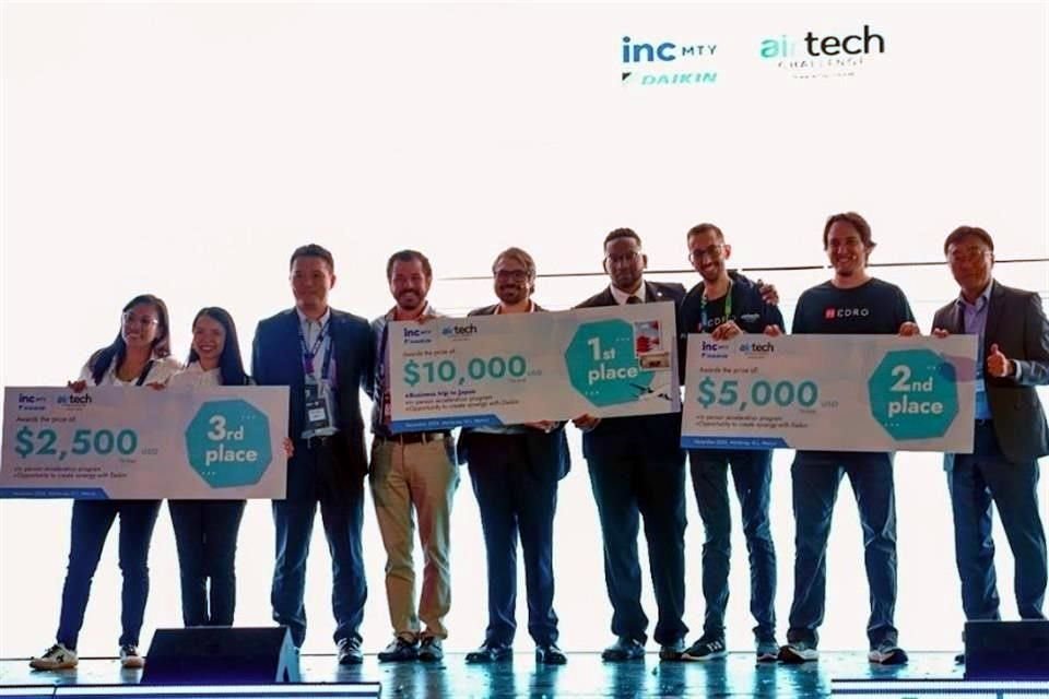 El emprendedor mexicano Roberto Flores de EC.DATA ganó el AirTech Challenge organizado por la japonesa Daikin, líder mundial en la industria del aire acondicionado, en el marco del incMTY Summit 2024.