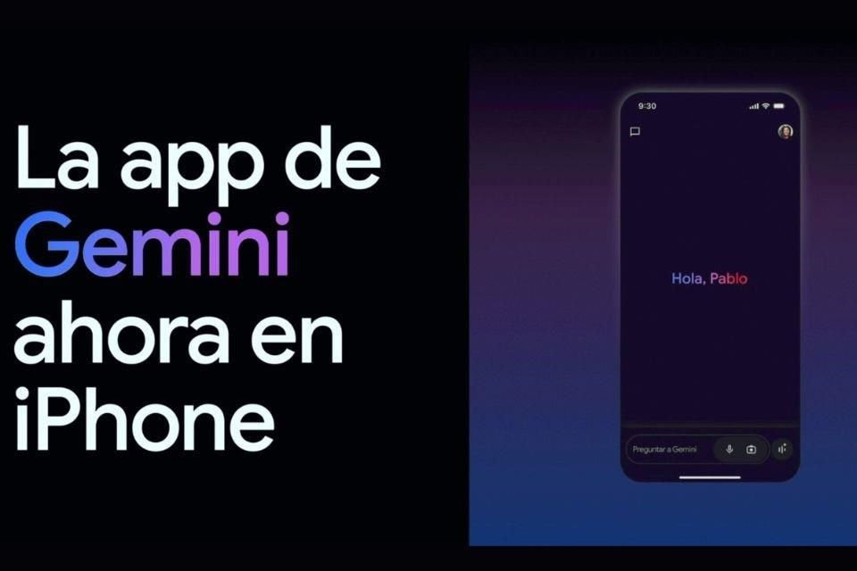 Gemini, el asistente de Inteligencia Artificial de Google, ahora disponible para iPhone con funciones avanzadas en creatividad y aprendizaje.