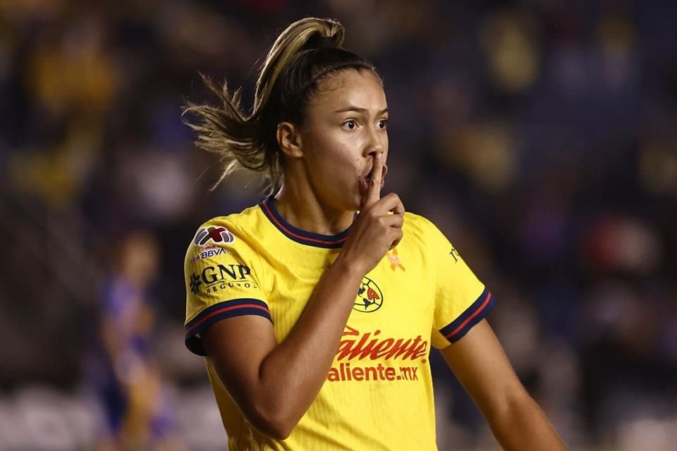 Gracias a un gol de Priscila Flor da Silva, América Femenil pudo empatarle 1-1 a Tigres en la ida de las Semis; el lunes se juega la vuelta.