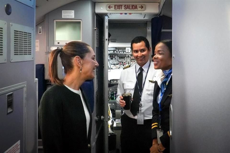 Sheinbaum emprendió este domingo su viaje a Río de Janeiro.
