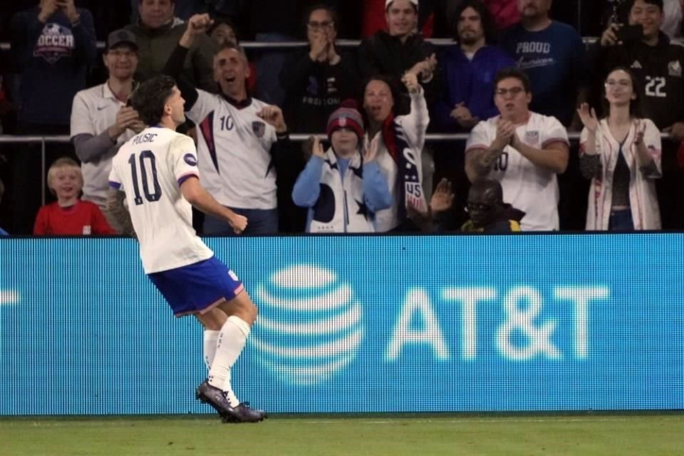 Pulisic festejó con un baile al estilo del presidente electo Donald Trump.