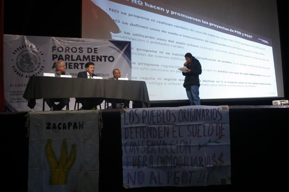 En octubre de 2023, se realizaron Foros de Parlamento Abierto para discutir los instrumentos de planeación.