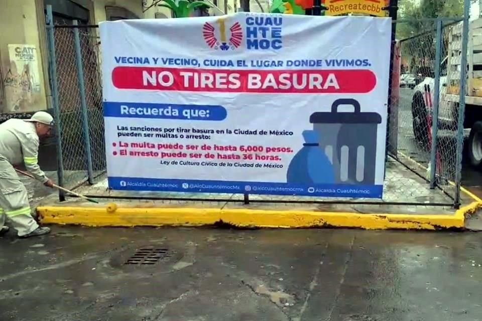 La Alcaldía busca concientizar a vecinos para que no regrese la basura a ese espacio.