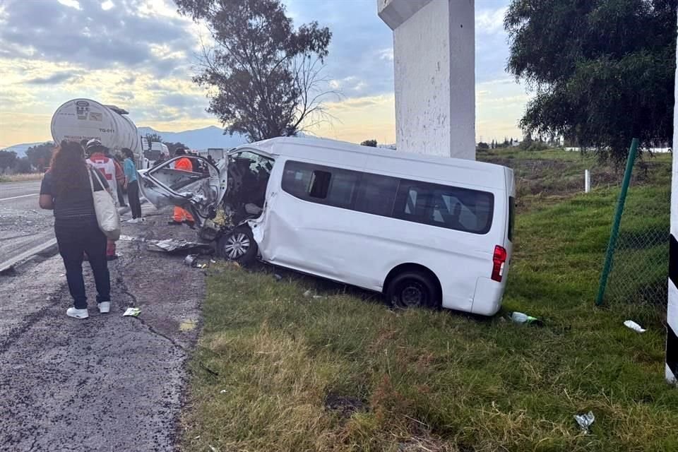 El saldo del choque fue de siete lesionados y un muerto.