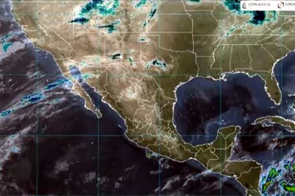 Sobre el territorio nacional inciden una circulación anticiclónica en niveles medios de la atmósfera y el ingreso de aire húmedo por ambos litorales.