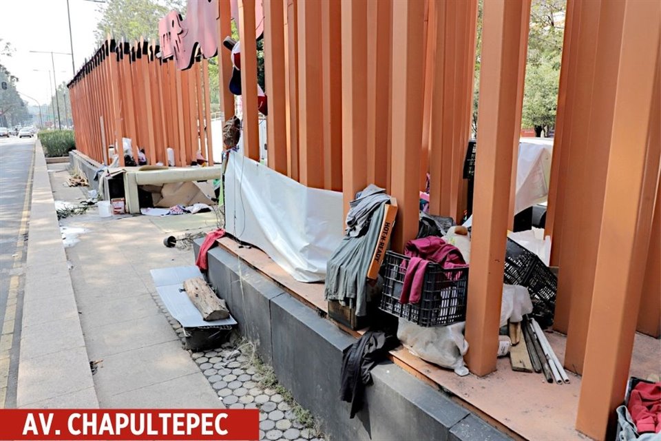 La Cuauhtémoc concentra la población callejera, incluso en Av. Chapultepec han tomado el camellón.