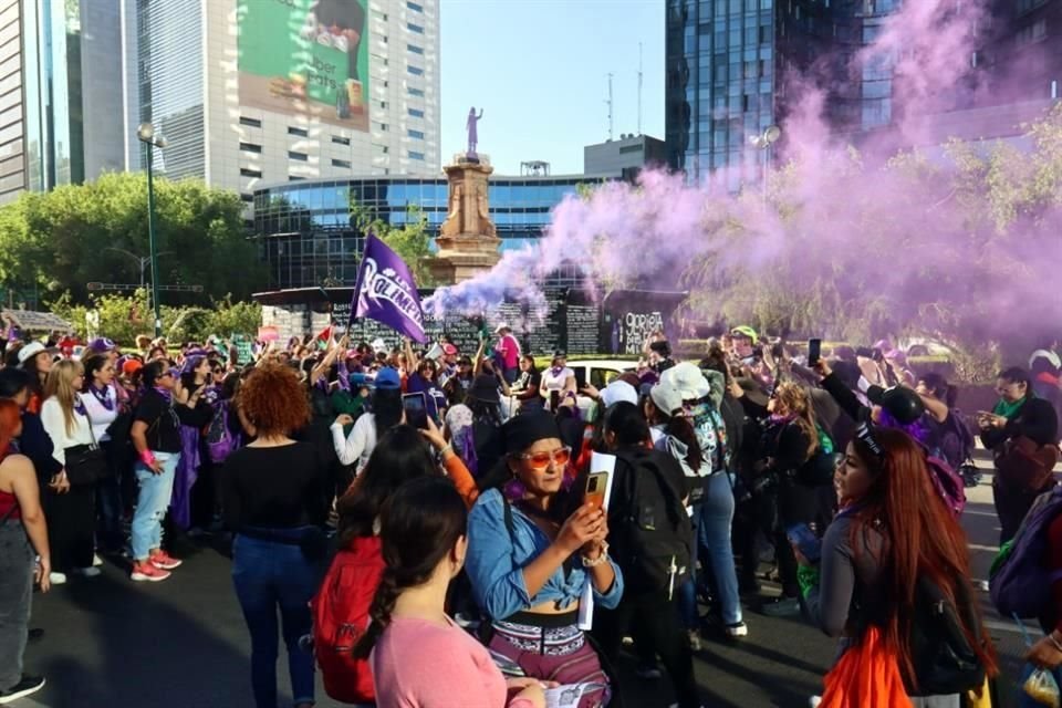 El punto de partida fue la Glorieta de las Mujeres que luchan.