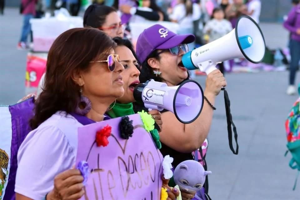 'Mucho de lo que se ha logrado ha sido por presión de grupos de mujeres, feministas organizadas, que luchan por poder ejercer los derechos políticos en igualdad de condiciones', señaló Brenda Palafox. 