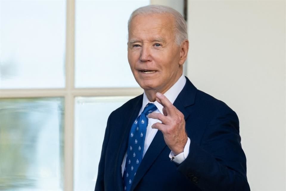 El Presidente de Estados Unidos, Joe Biden, en la Casa Blanca el 26 de noviembre del 2024.