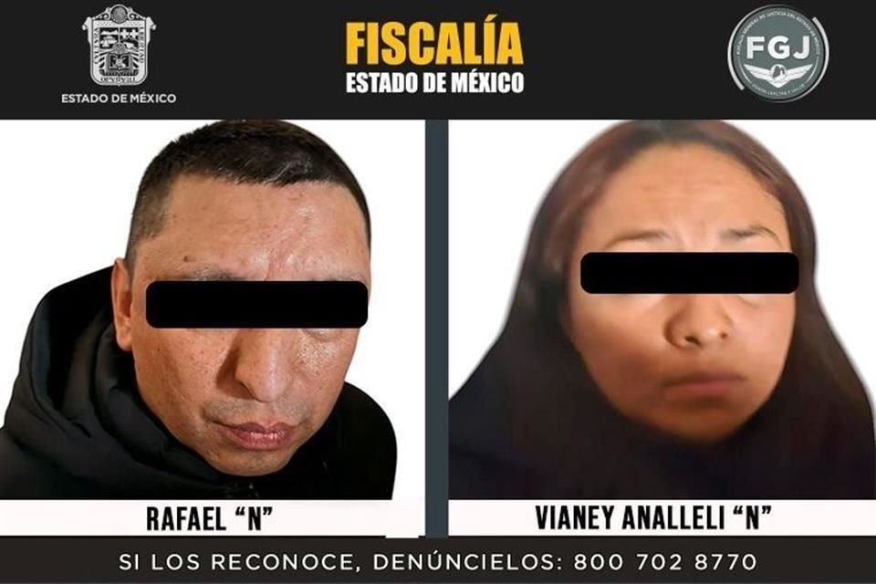 Rafael 'N' y Vianey Analleli 'N' fueron detenidos por un asesinato.