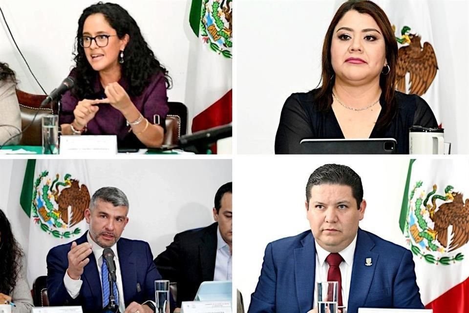 Gabriela Osorio, Alcaldesa de Tlalpan; Berenice Hernández, Alcaldesa de Tláhuac,Mauricio Tabe, Alcalde de Miguel Hidalgo y Octavio Rivero, Alcalde de Milpa Alta.