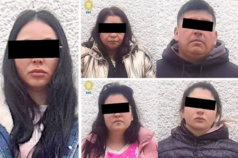 Ricardo 'N', alias 'El Randy', y cuatro mujeres, de 49, 29, 27 y 21 años de edad, fueron capturados.