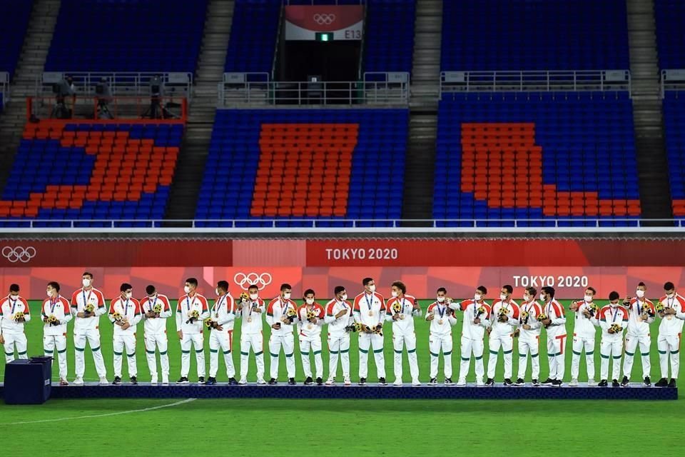 El Tri Olímpico de futbol recibió el bronce de Tokio 2020.