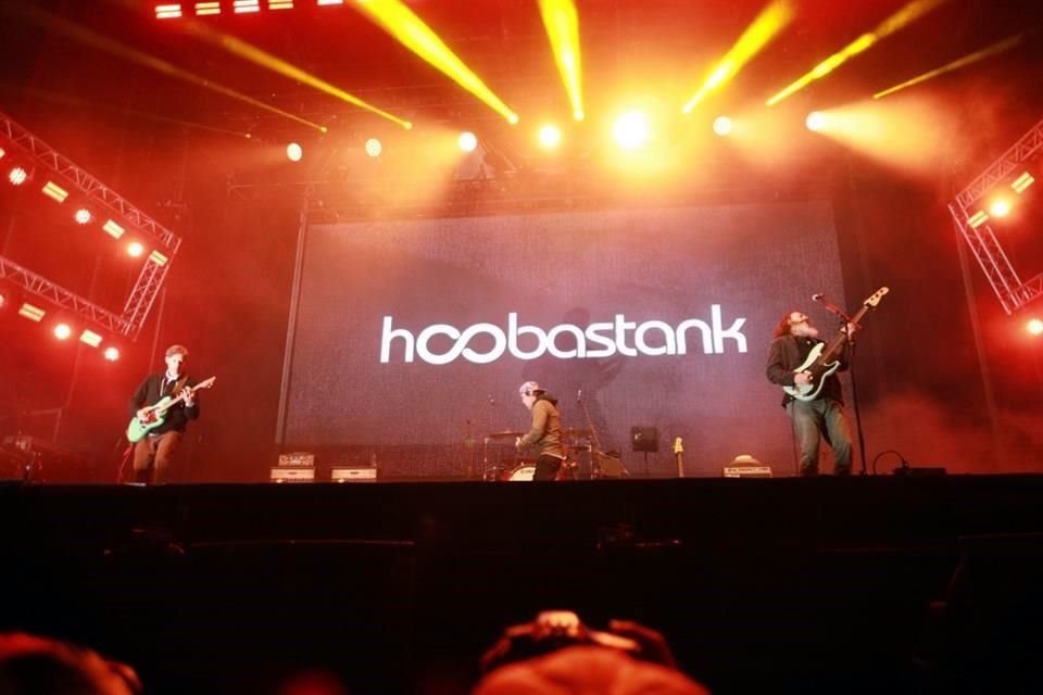 Hoobastank fue de las primeras bandas en actuar en el evento