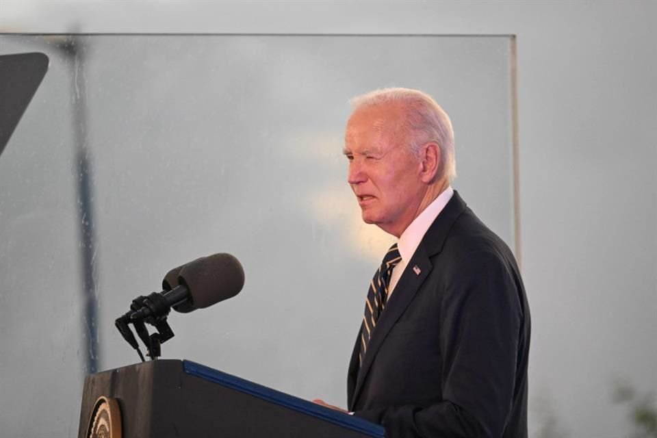 El Presidente de Estados Unidos, Joe Biden, habla durante su visa en Luanda, el 3 de diciembre del 2024.