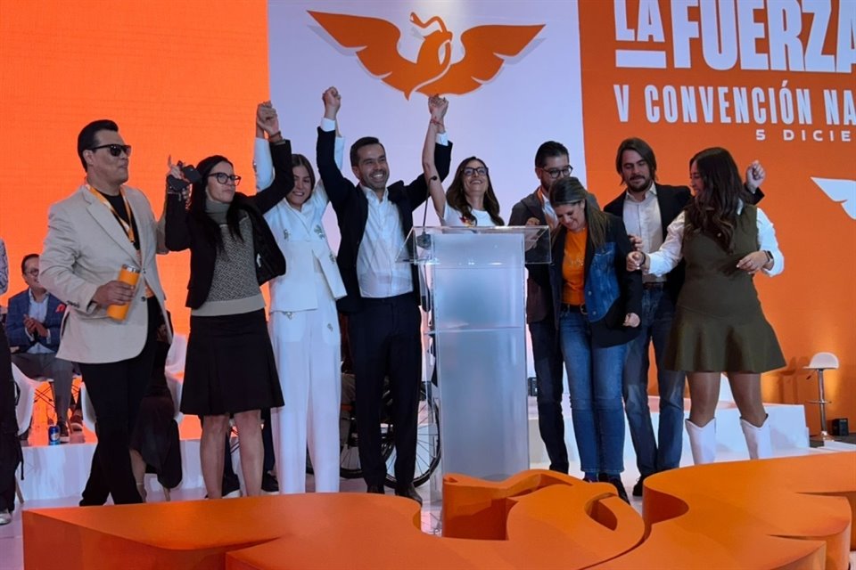 Jorge Álvarez Máynez al asumir dirigencia de MC.