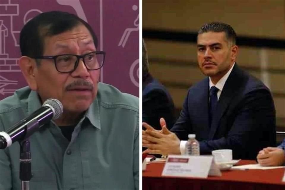 Gerardo Mérida (izquierda), titular de SSP Sinaloa, informó que Omar García Harfuch (derecha), titular de SSPC federal, sólo pidió información para realizar operativos en la entidad.