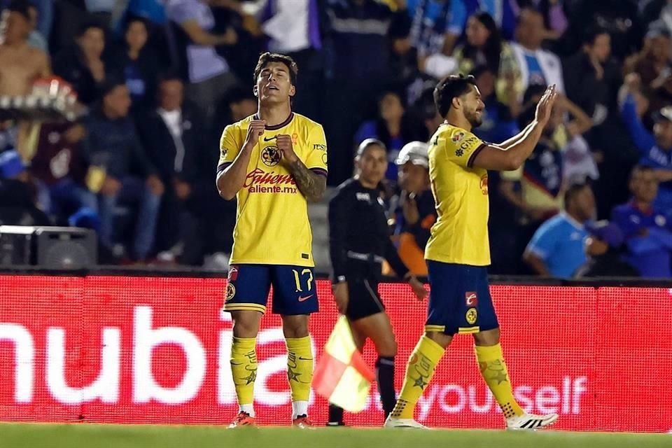 Alejandro Zendejas puso en ventaja al cuadro azulcrema desde los 15 minutos de juego.