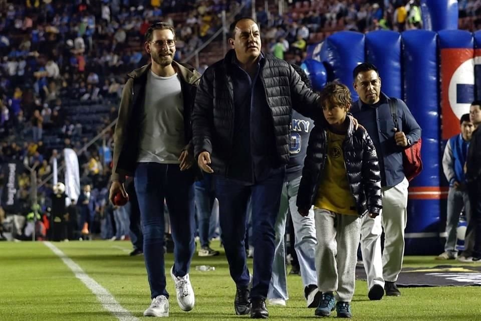 Cuauhtémoc Blanco estuvo presente en el Estadio Ciudad de los Deportes para la Semifinal entre Azules y Azulcremas.