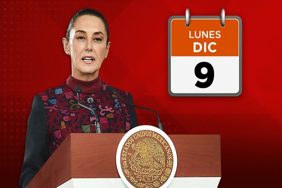 Revisa los temas de los que habló la Presidenta Claudia Sheinbaum en la mañanera de este lunes 9 de diciembre.