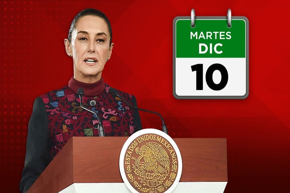 Revisa los temas de los que habló la Presidenta Claudia Sheinbaum en la mañanera de este martes 10 de diciembre.