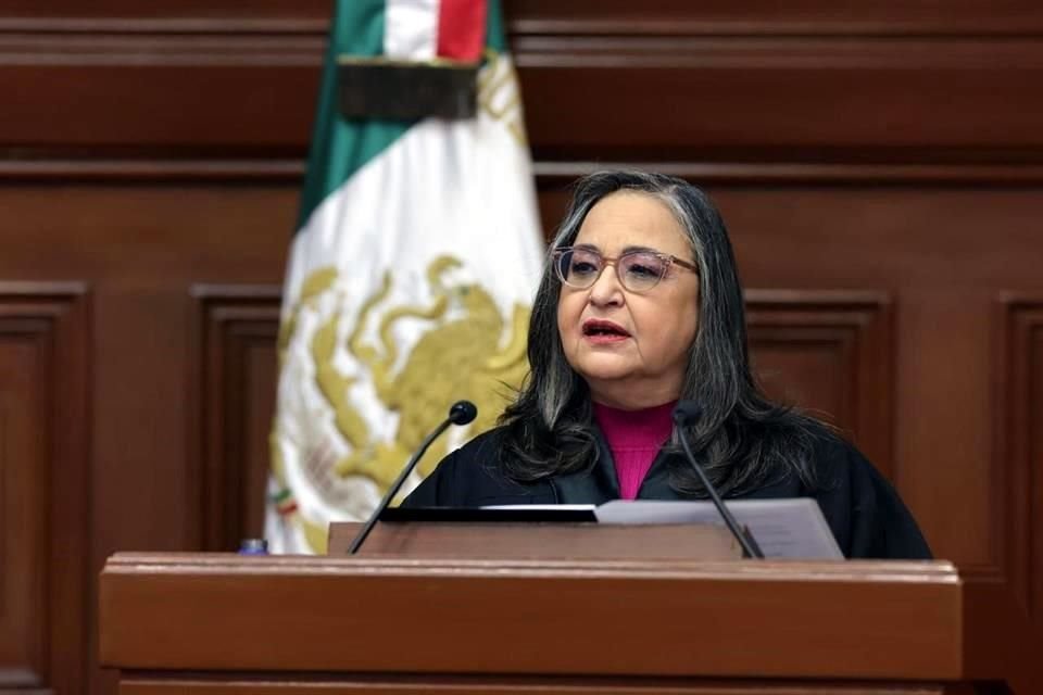 La Ministra Norma Piña en su segundo y último informe como Presidenta de la Suprema Corte.