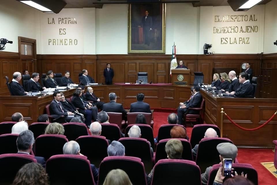 Piña en su informe anual ante el Pleno de Ministros e invitados.