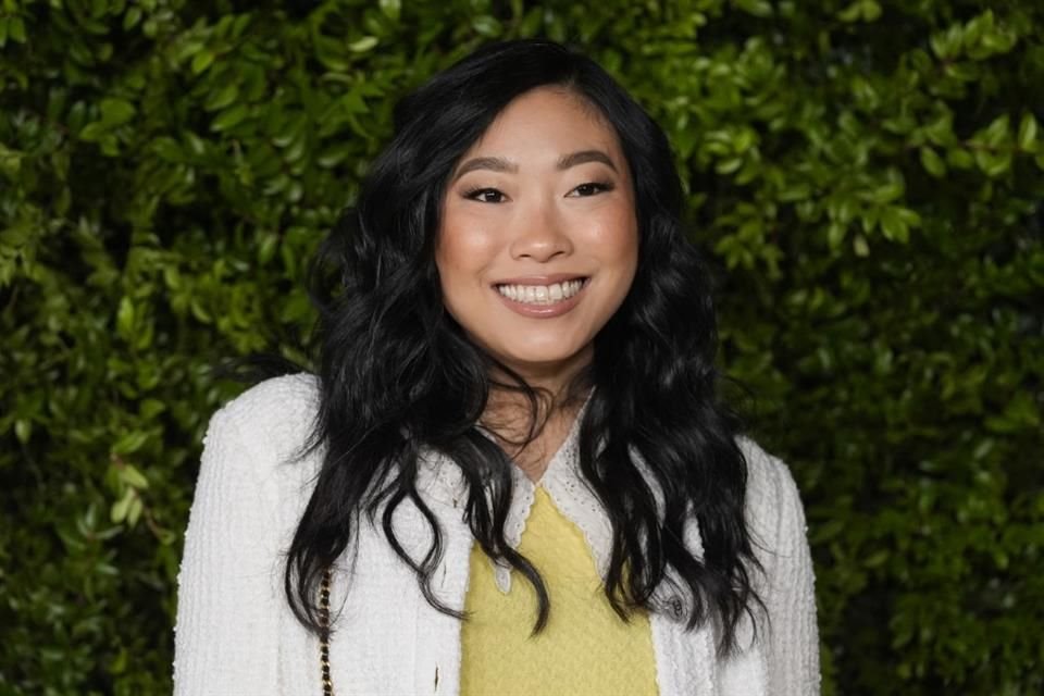 Awkwafina, siempre sonriente.