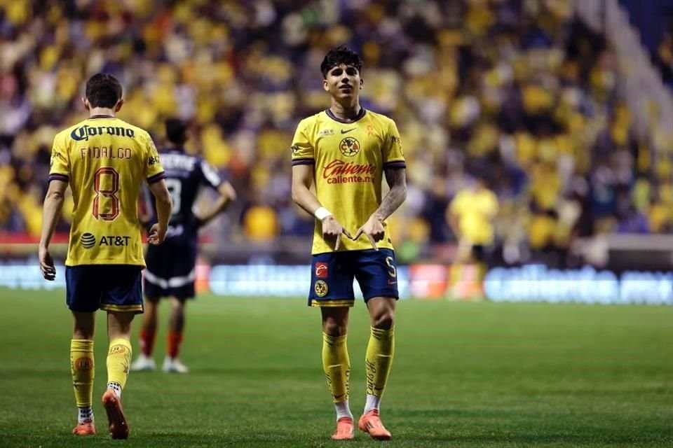 Kevin Álvarez marcó el gol del empate del América en la ida de la Final ante Rayados.