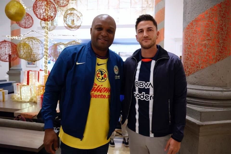 Aquivaldo Mosquera e Hiram Mier disfrutaron de la Ida de la Final del Apertura 2024 en Puebla.