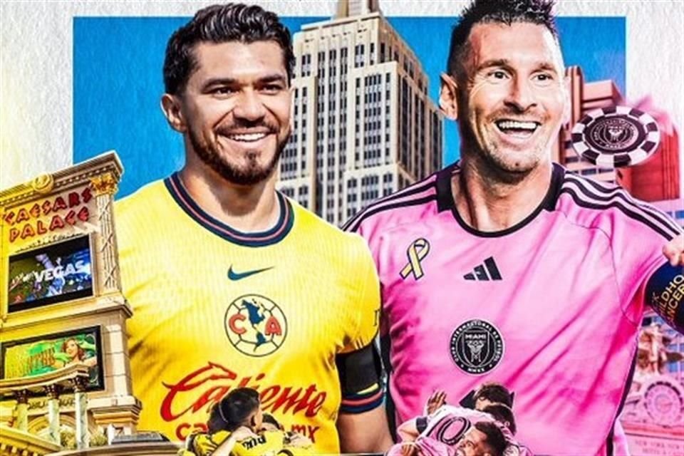 El duelo América vs. Inter Miami se jugará en Las Vegas.