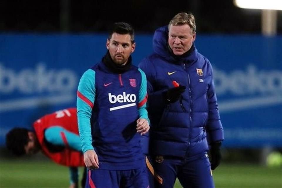 Ronald Koeman lamentó que el argentino no siga en el cuadro blaugrana.