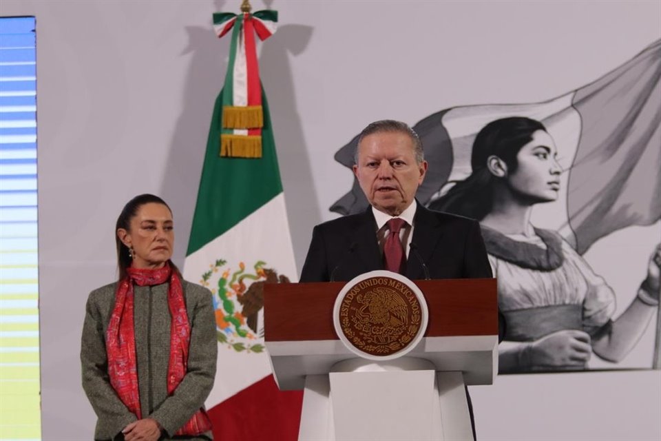 Arturo Zaldívar, Ministro en retiro en la conferencia matutina de la Presidenta Claudia Sheinbaum.
