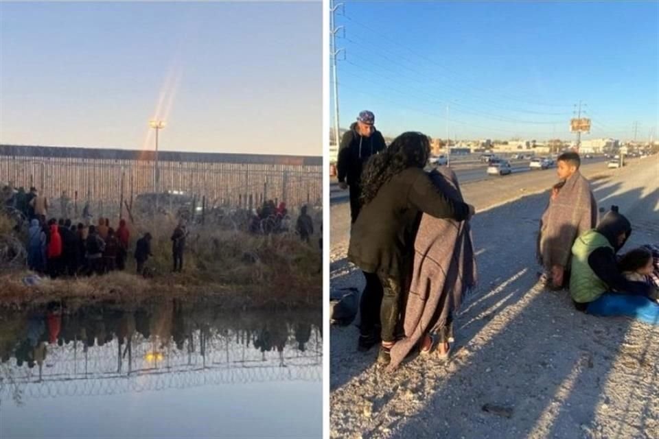 El grupo de migrantes recibió gas pimienta por autoridades fronterizas de Estados Unidos en los límites con Juárez, Chihuahua.