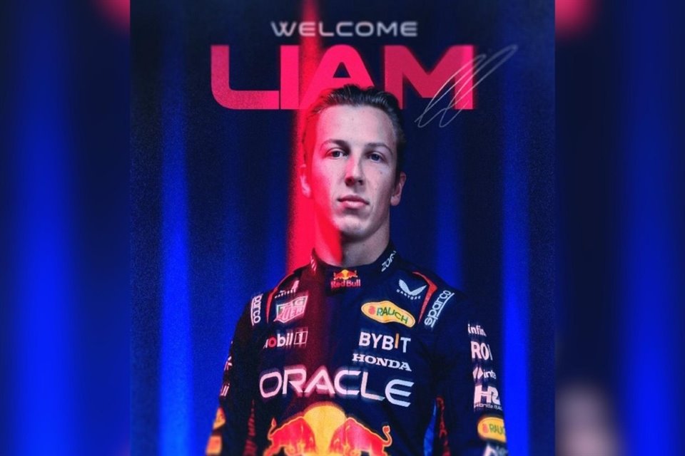 El neozelandés Liam Lawson ocupará el lugar que dejó libre 'Checo' en Red Bull y será compañero de Verstappen para la temporada 2025 de F1.