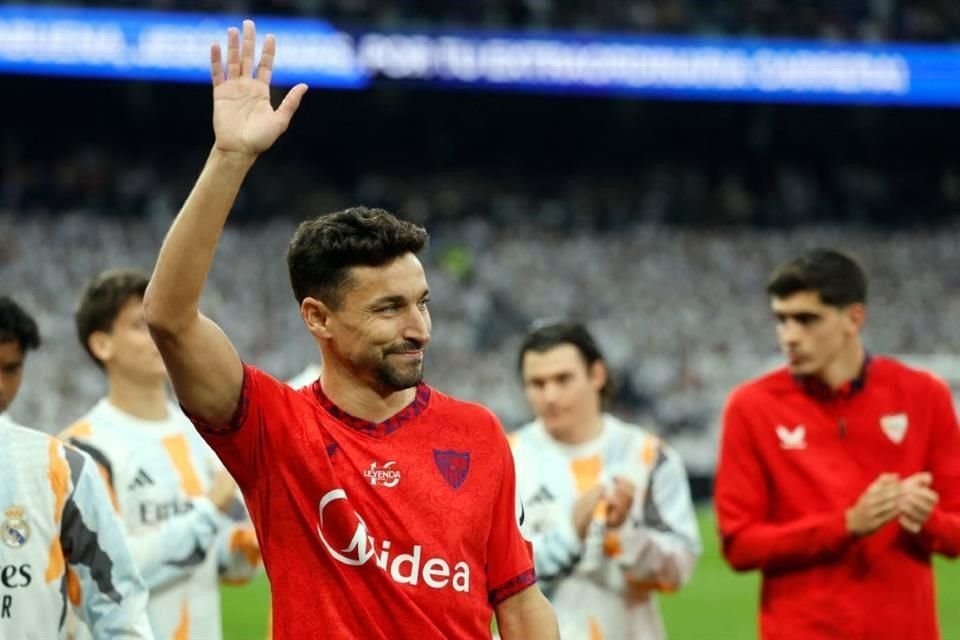 El partido ante el Real Madrid, significó para el histórico Jesús Navas, del Sevilla, su despedida como futbolista profesional.