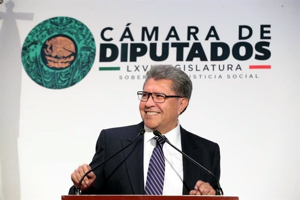 Ricardo Monreal, coordinador de Morena en la Cámara de Diputados.