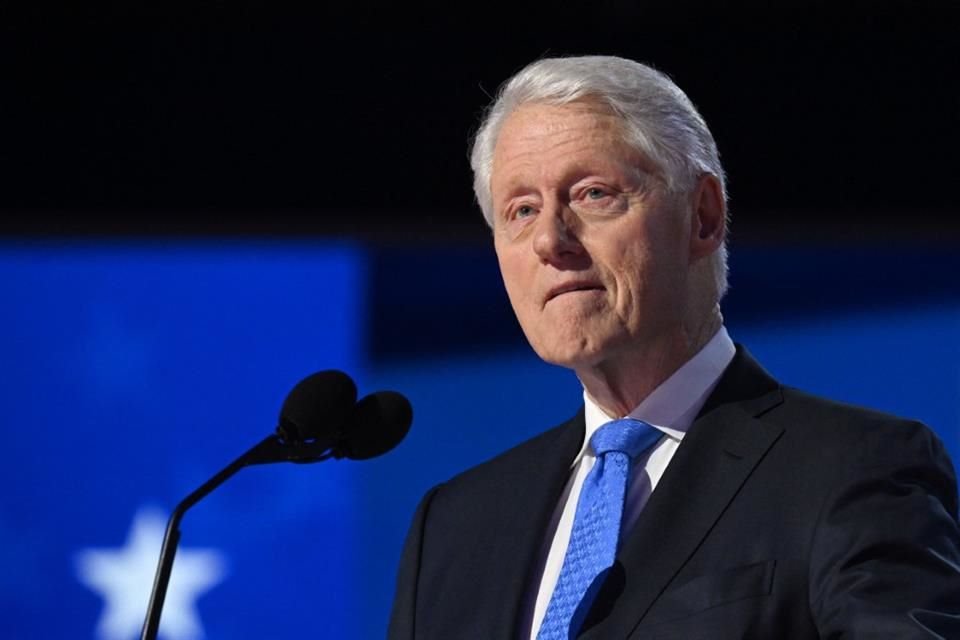 El ex Presidente Bill Clinton durante la Convención Nacional Demócrata en Chicago, el 21 de agosto del 2024.