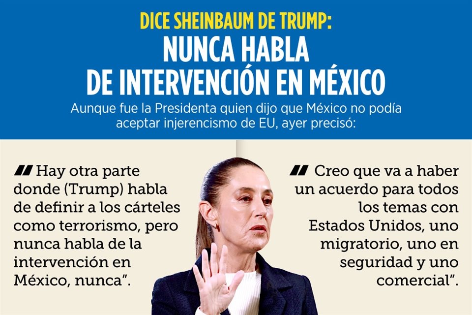 Sheinbaum negó que Donald Trump quisiera invadir México.