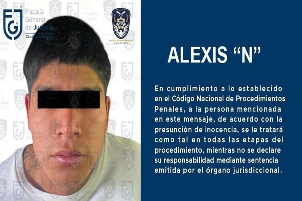 Con los datos de prueba agentes de investigación solicitaron una orden de aprehensión en contra de Alexis.