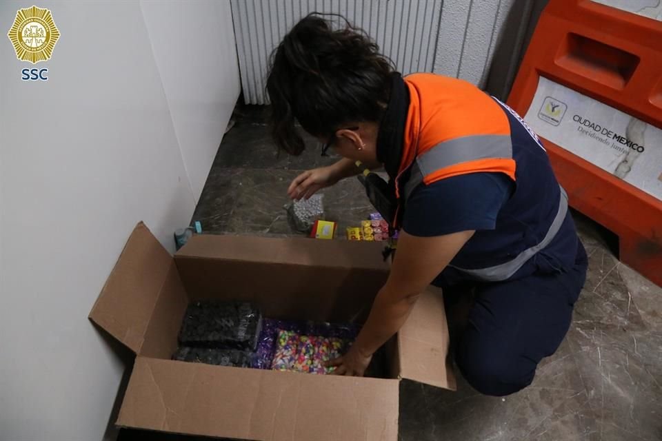 Agentes de la PBI realizan el operativo Cero Pirotecnia desde el 16 de diciembre, con el fin de inhibir la venta, distribución, almacenamiento y uso de fuegos artificiales.