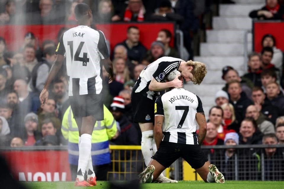 El brasileño Joelinton puso el 2-0 en Old Trafford.