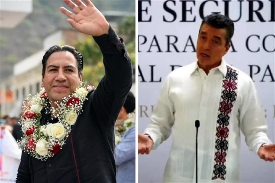 Eduardo Ramírez (izquierda), Gobernador de Chiapas, y Rutilio Escandón (derecha), Cónsul de Miami y ex Mandatario de Chiapas.