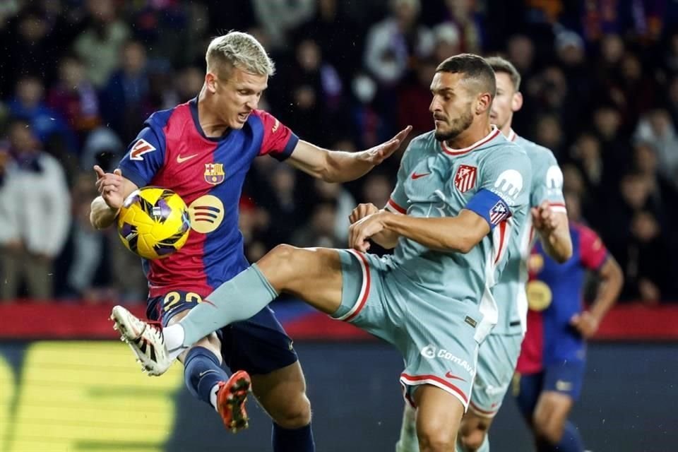 Dani Olmo llegó en el verano pasado a los culés.