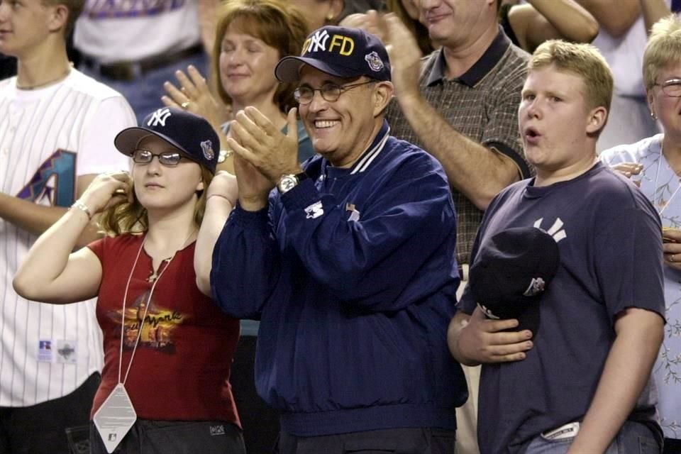 Rudy Giuliani es fan de los Yankees.